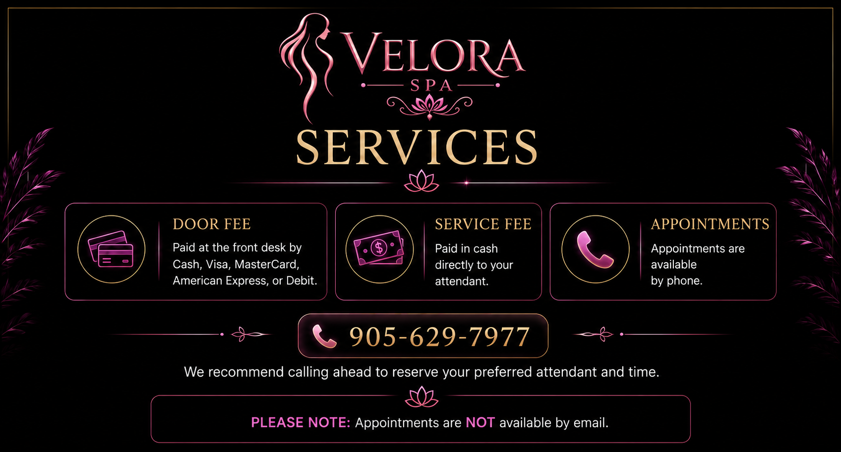 Velora Spa Services